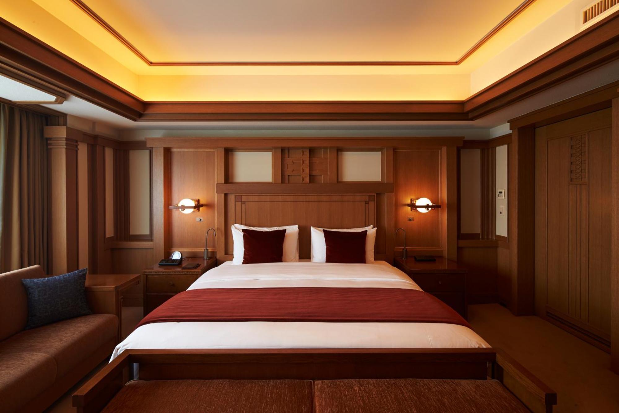 Imperial Hotel Prefektura Tokio Exteriér fotografie A bedroom at the hotel